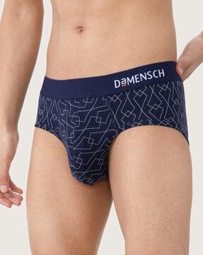 printed elasticated briefs