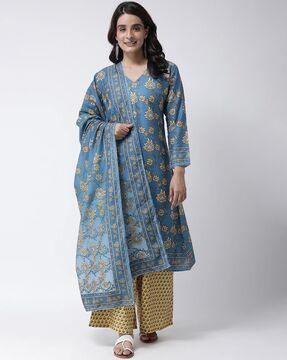 floral print dupatta