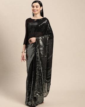 embellished georgette saree