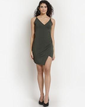 solid bodycon dress