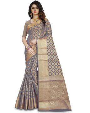 printed traditional saree