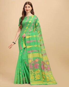 floral print saree