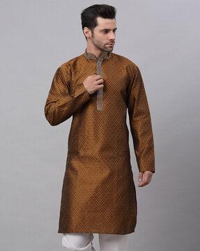 woven long kurta