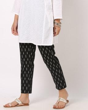 printed cropped pants