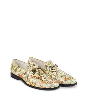 floral print loafer