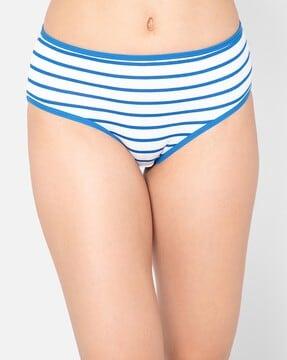 striped hipster panties