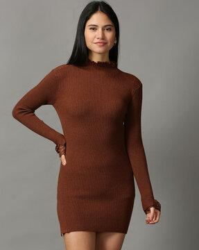 ribbed bodycon dress