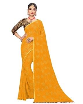 foil print saree