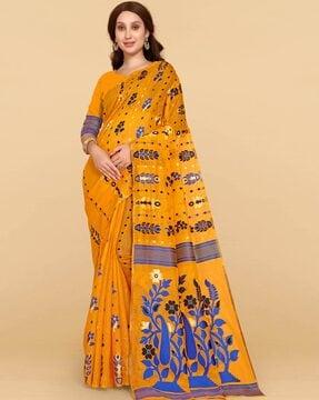 floral pattern saree