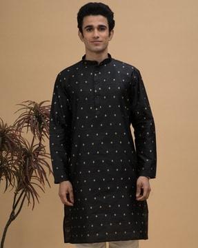 jacquard long kurta