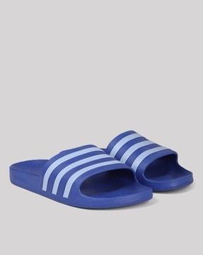 adilette striped slides