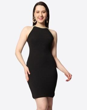 sleeveless bodycon dress