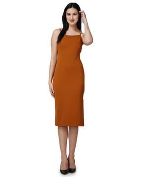 sleeveless bodycon dress