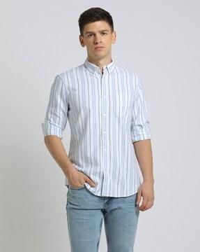 striped cotton shirt