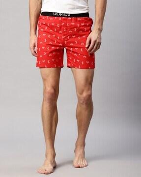 printed cotton boxers