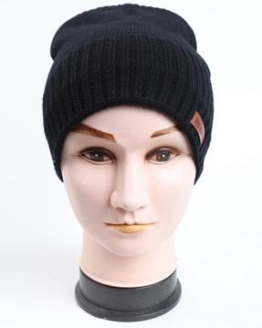 woven beanie cap