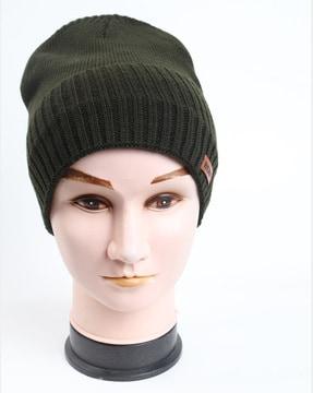 woven beanie cap