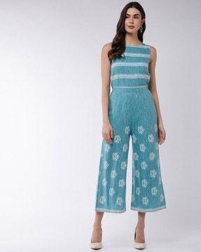 block print jumpsuit