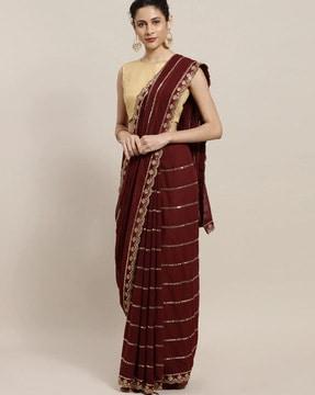 embellished saree