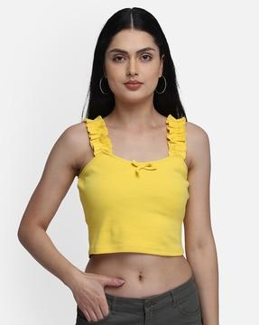 sleeveless crop top