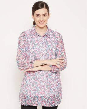 floral straight kurta