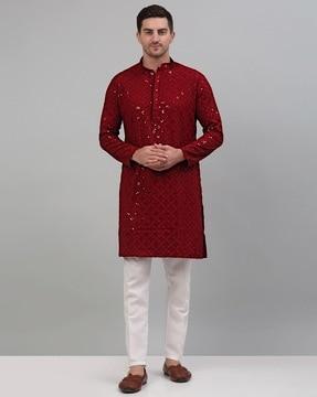 embellished long kurta