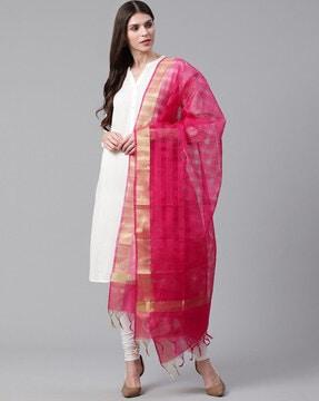 checked dupatta