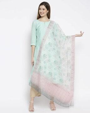 micro print dupatta