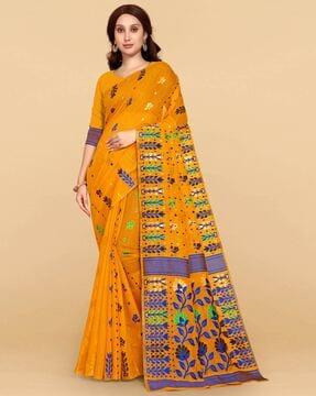 floral pattern saree