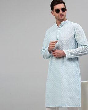 embroidered long kurta