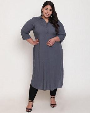 rayon straight kurta