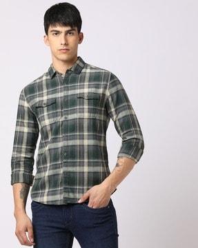 checked cotton shirt