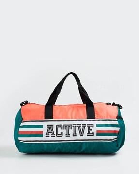 colourblock duffel bag