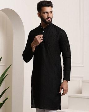 embroidered cotton kurta