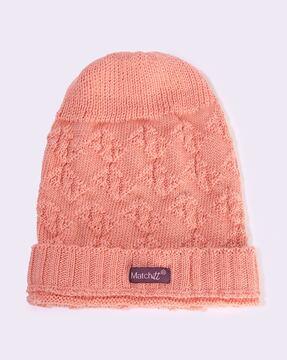 women knitted beanie