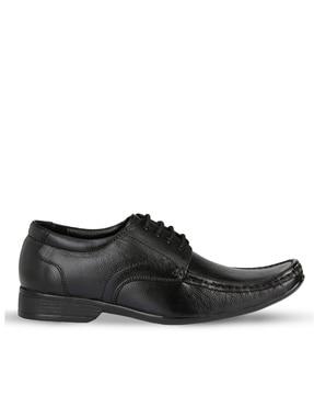 panelled derby shoes