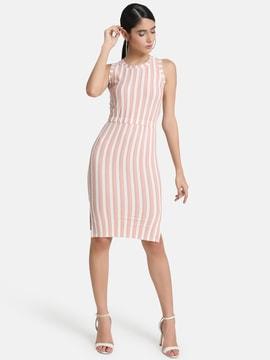 stripes bodycon dress