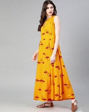 printed anarkali kurta