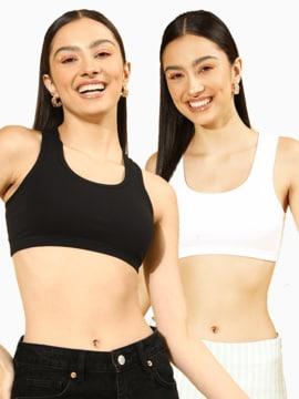 pack of 2 non-padded sports bras