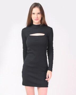 ribbed bodycon dress