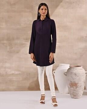 embellished straight kurti