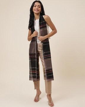 women striped stole