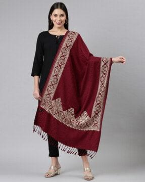 aari embroidered shawl