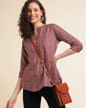 women striped top