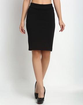 pencil midi skirt