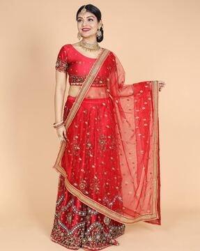 women embroidered dupatta