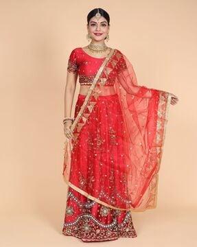 women embroidered dupatta