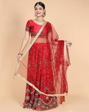 women embroidered dupatta