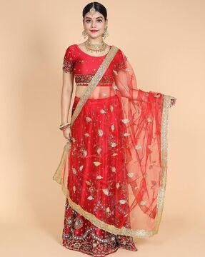 women embroidered dupatta