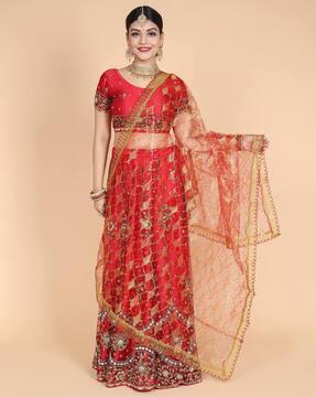 women embroidered dupatta